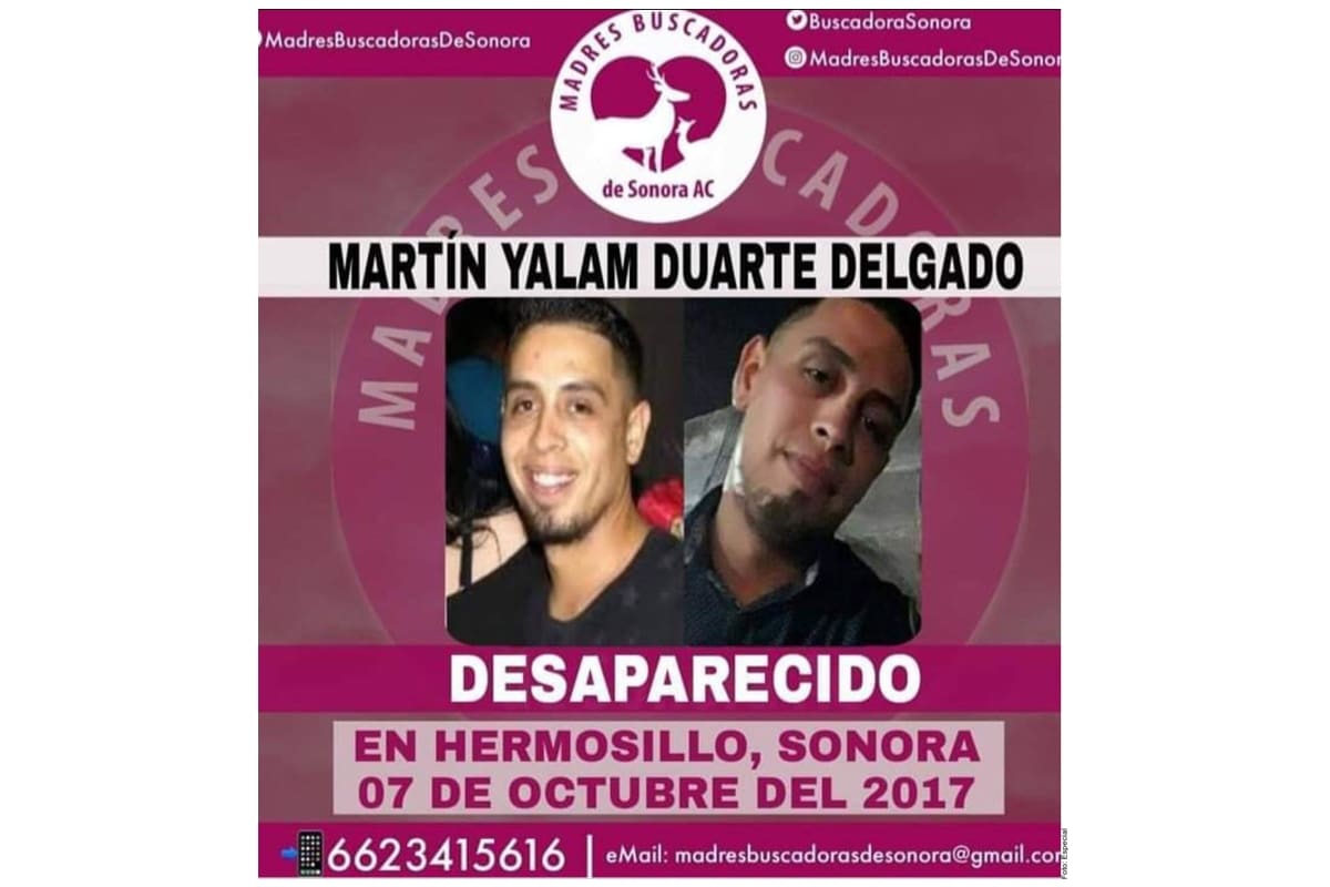 El joven fue encontrado un mes después de su desaparición, en 2017,
pero el cuerpo apenas lo recuperó su madre, siete años después, tiempo que estuvo en el Semefo de Hermosillo, según Madres Buscadoras de Sonora. FOTO: AGENCIA REFORMA