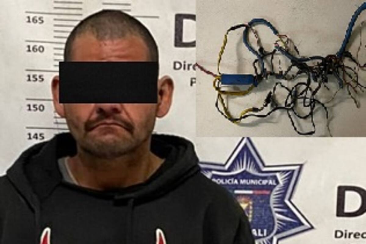 Hombre es detenido por dañar el cableado de un tráiler