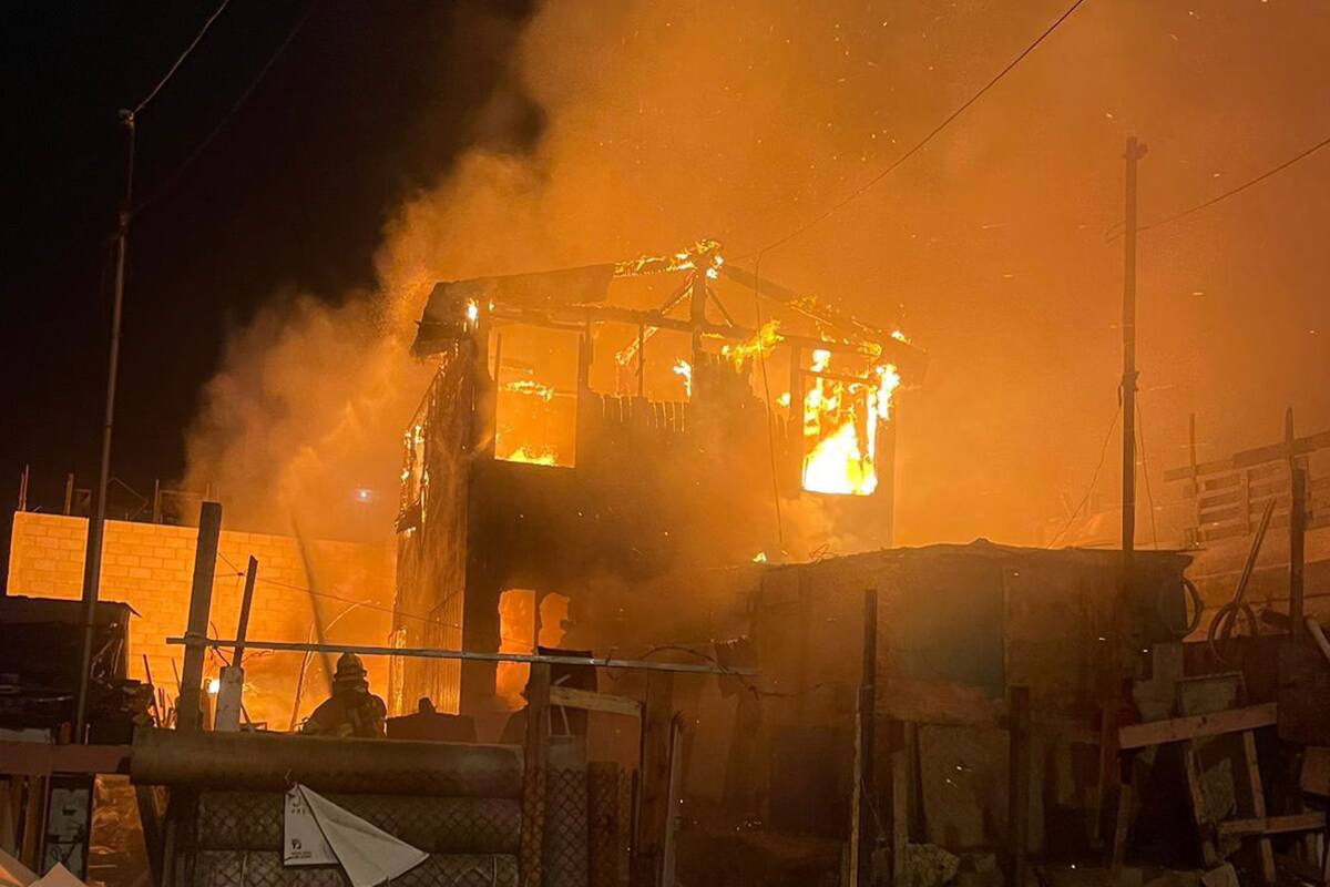 Incendios en Tijuana: Muere una persona calcinada en el Ejido Mariano Matamoros