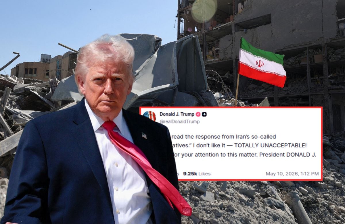 Estados Unidos calificó como “totalmente inaceptable” la más reciente propuesta de paz enviada por Irán. | Crédito: REUTERS y captura en redes