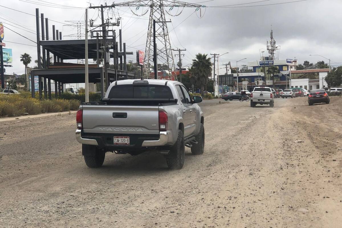 Acceso a Planta abastecedora y Termoeléctrica de Rosarito en malas condiciones