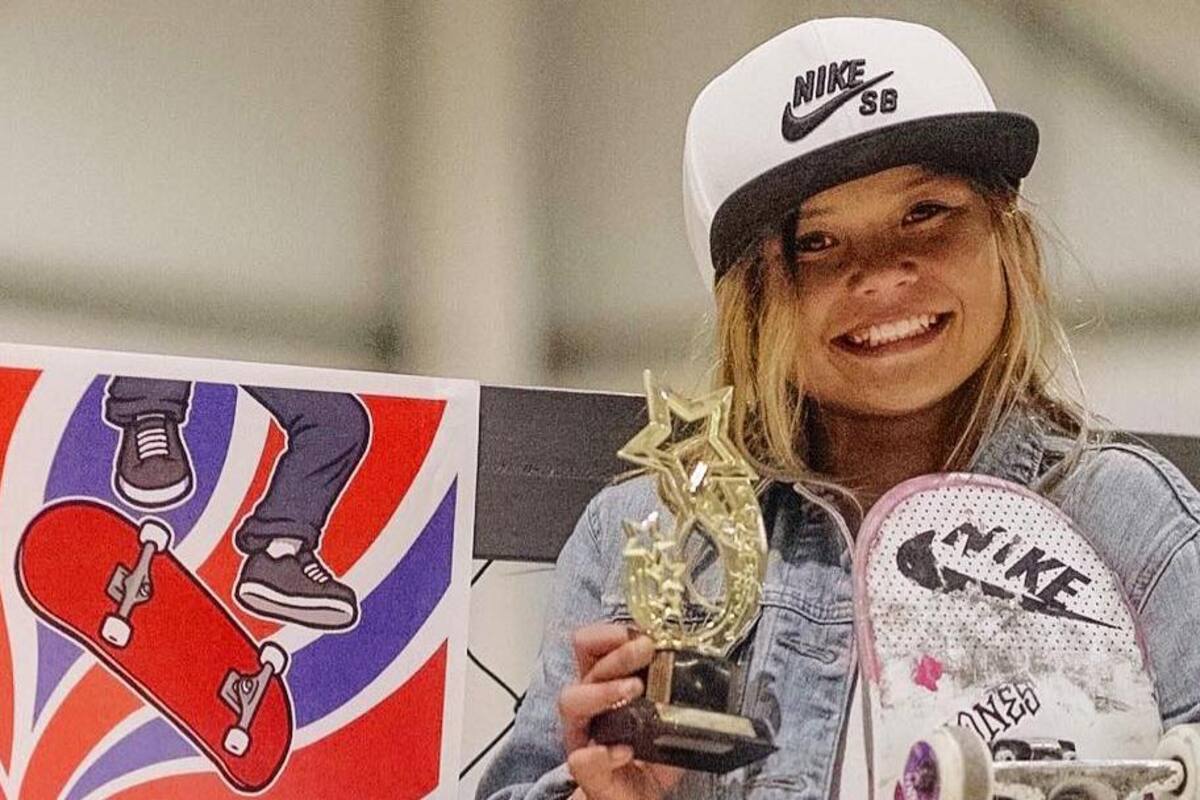La patinadora británica Sky Brown sufrió un aparatoso accidente durante un entrenamiento