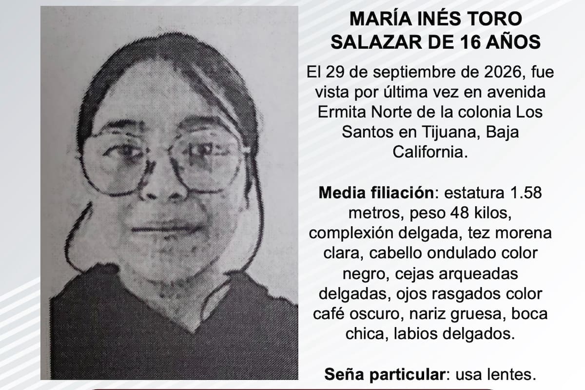 Se busca a María Inés Toro Salazar de 16 años