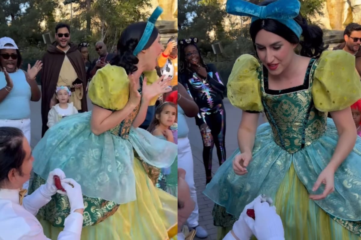 Hombre le propone matrimonio a Drizella en Disneylandia y ella le devuelve el anillo