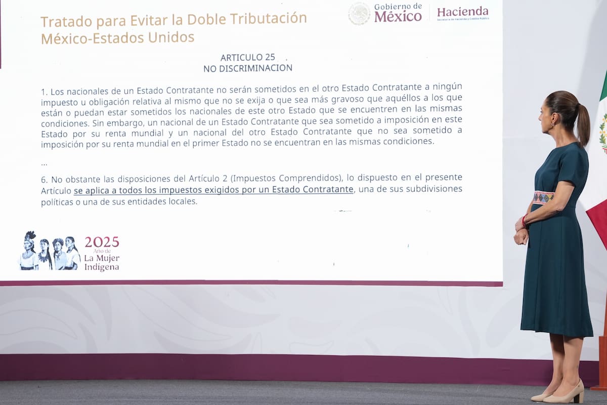 Claudia Sheinbaum habla sobre propuesta de incrementar impuesto de remesas a migrantes en EEUU. | Crédito: Presidencia