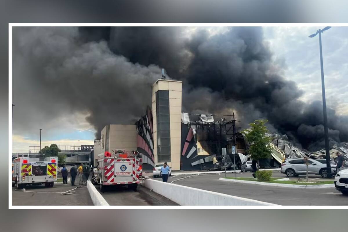 Videos: Se incendian casino y local de trampolines en Culiacán
