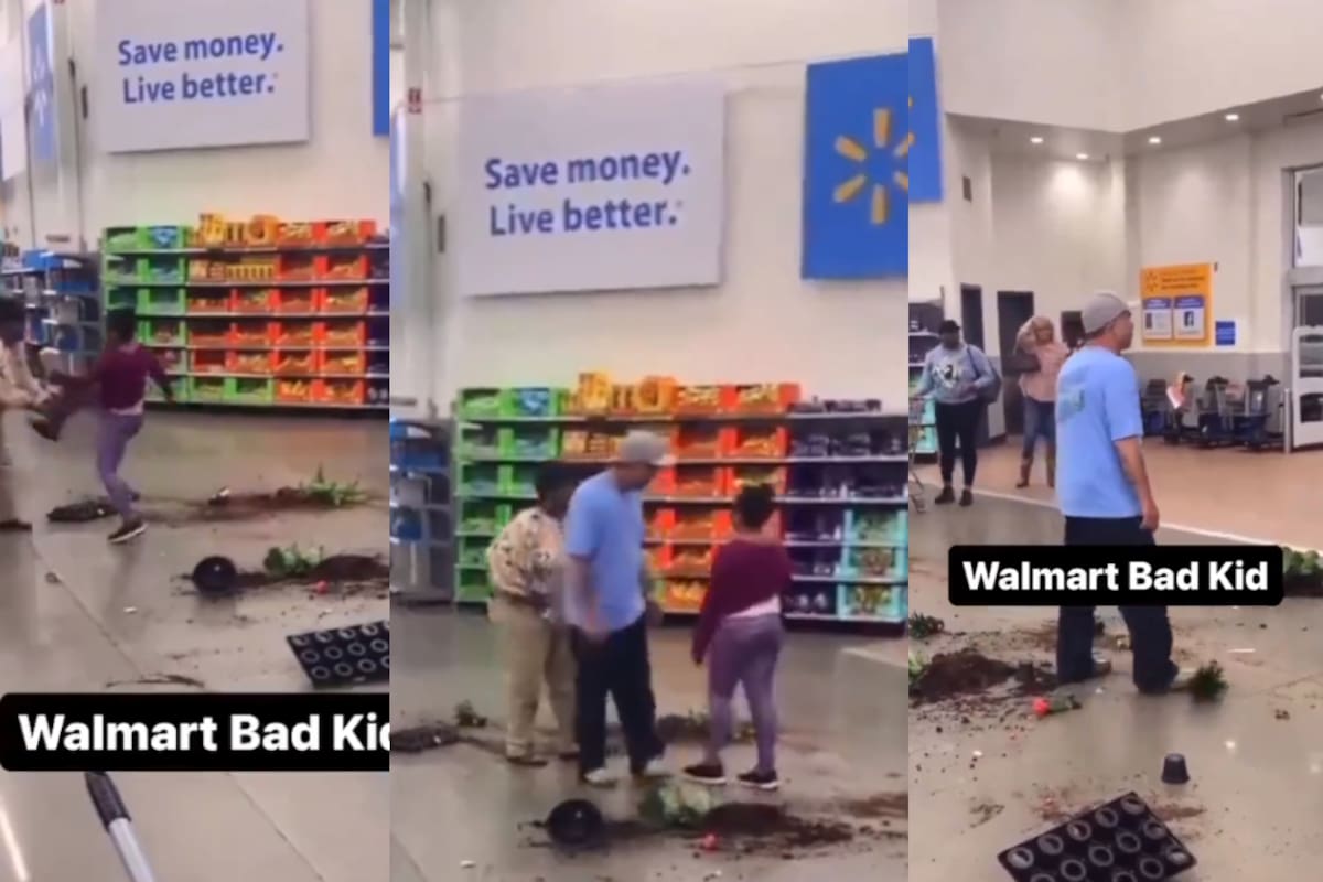 VIRAL: niña agrede a su abuela en Walmart; ¡incluso le arroja hasta macetas!