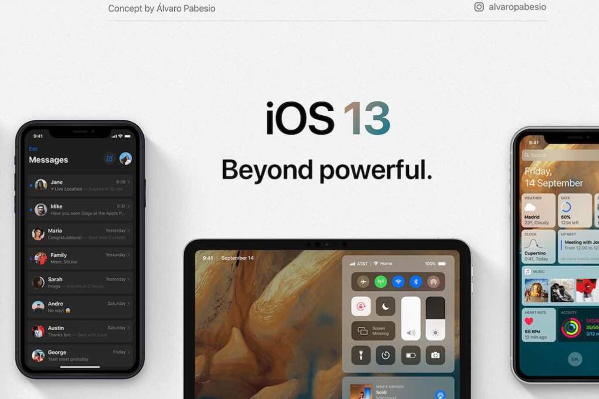 Capturas de pantalla de iOS 13 filtradas revelan un nuevo modo oscuro