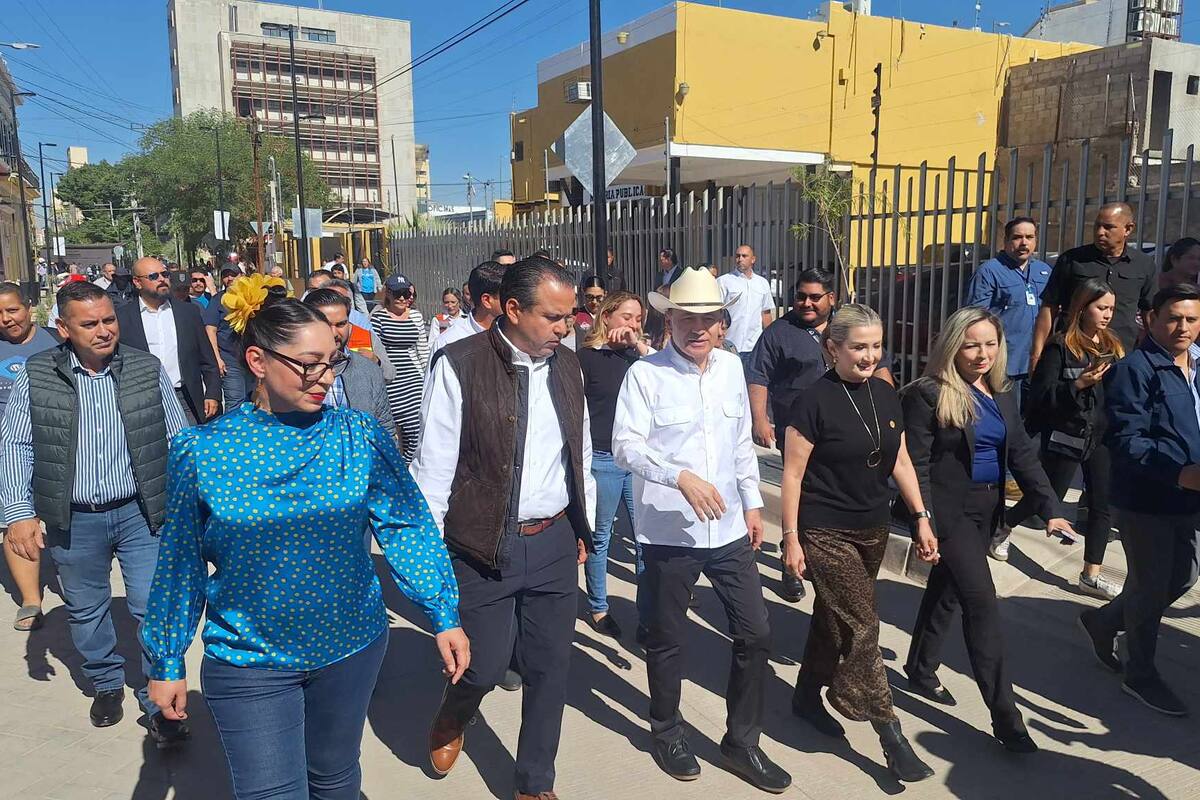 Entrega Alfonso Durazo modernización de calles del centro de Hermosillo