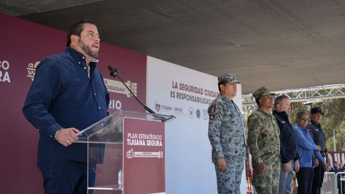El despliegue reúne a corporaciones de los tres órdenes de gobierno y áreas especializadas de seguridad y emergencia en Tijuana. Foto: Cortesía