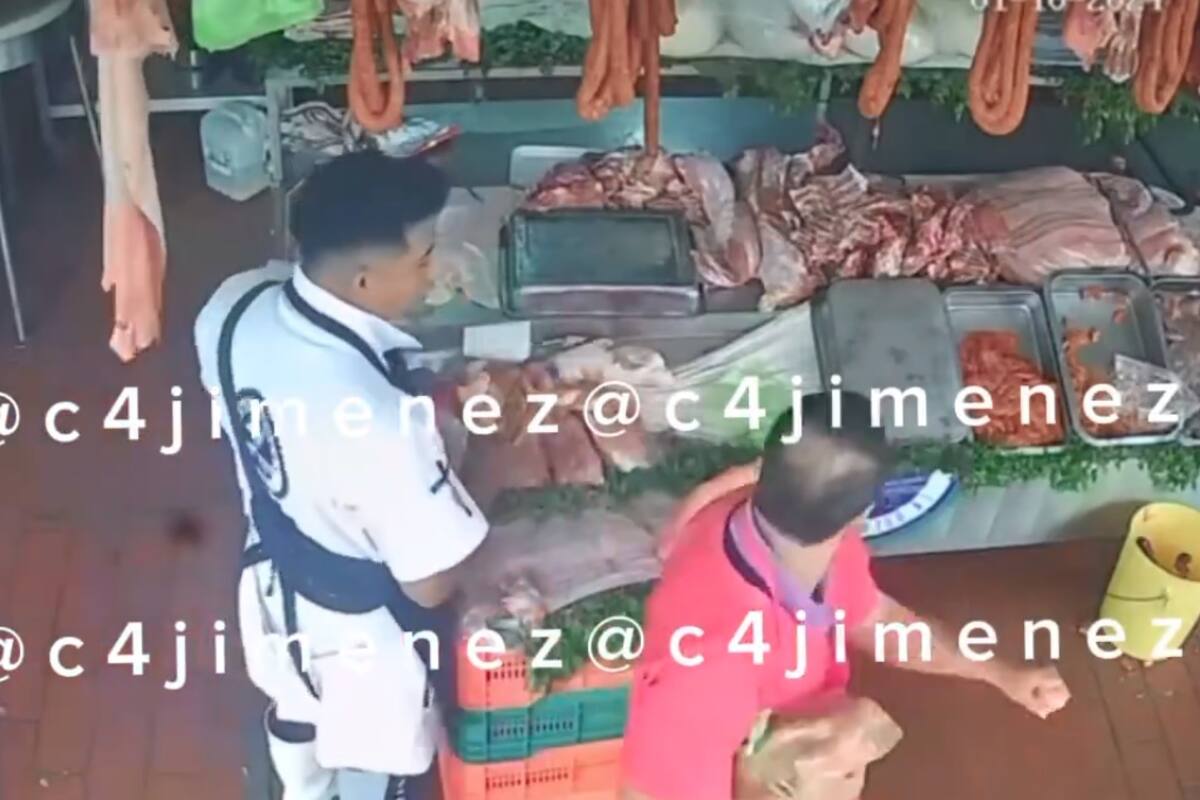 Video: Hombre es apuñalado por compañero de trabajo en carnicería de Tlalnepantla