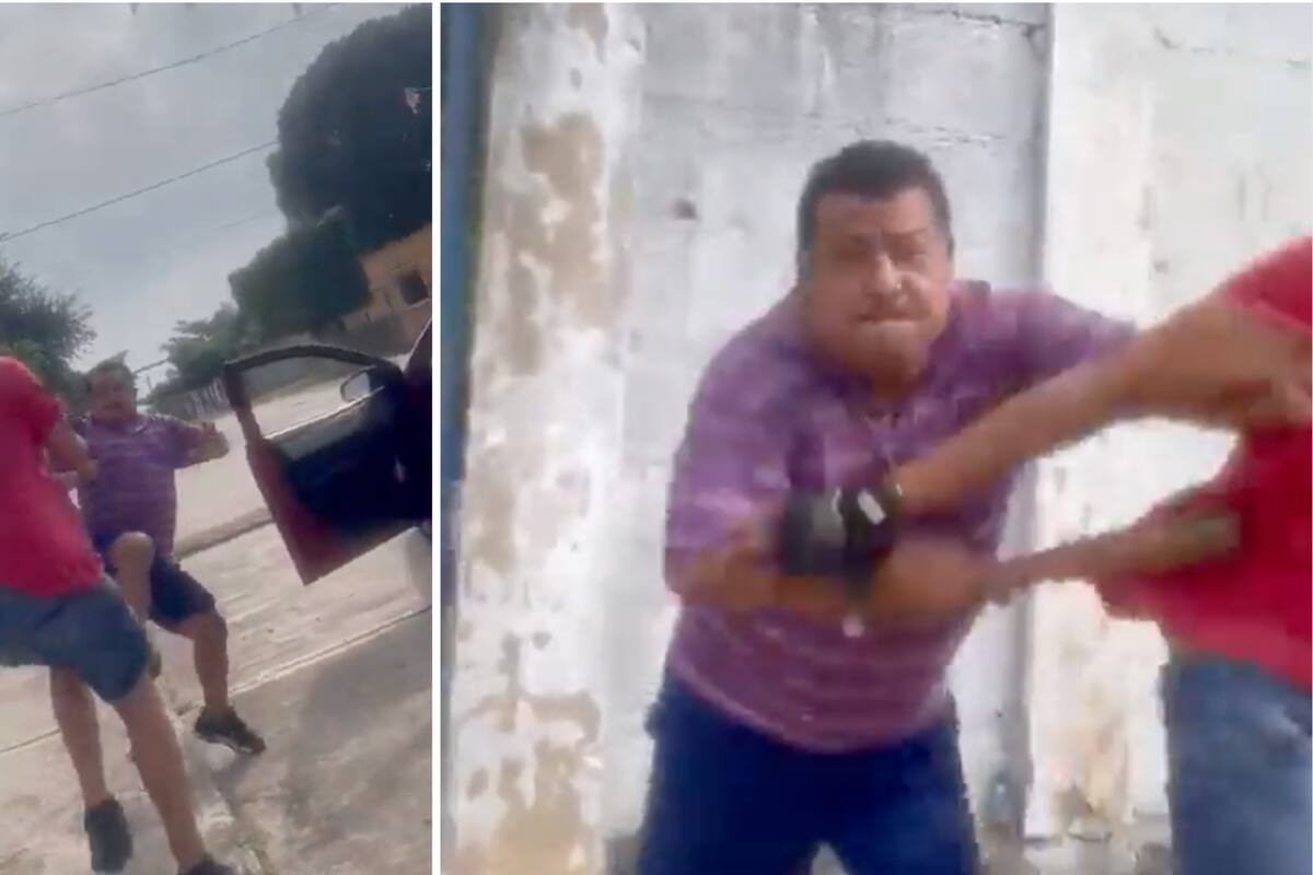 VIDEO: Le pidieron divorcio y agrede con bate a su familia