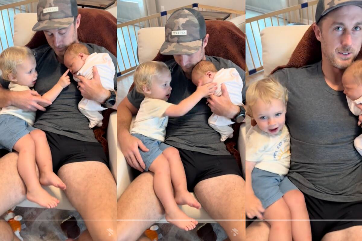 VIDEO: niño le da una cachetada a su hermanita recién nacida y deja a todos boquiabiertos