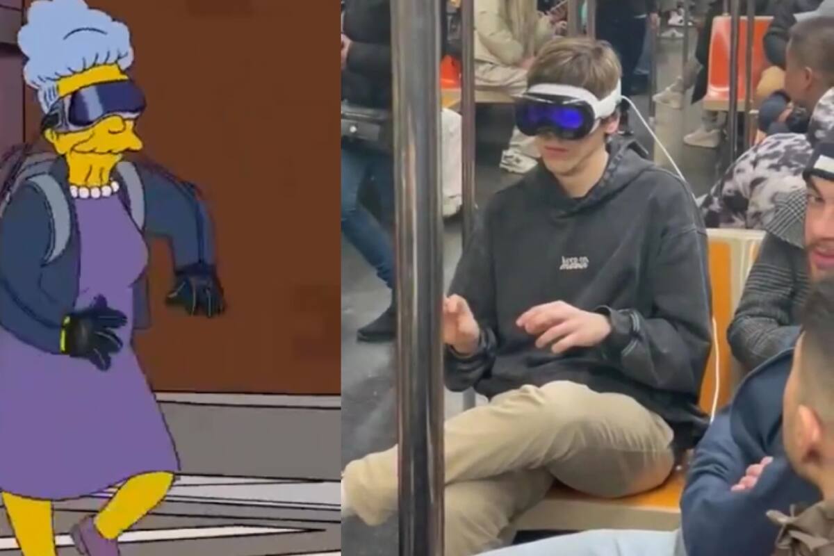 ¡Los Simpson lo hacen otra vez!: predicen el uso de los Apple Vision Pro en uno de sus episodios
