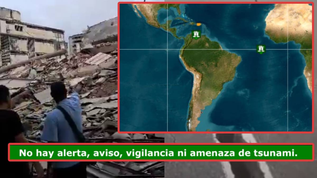 El servicio meteorológico de Estados Unidos descartó que se registre alguna alerta de tsunami en Venezuela, luego del sismo de 7.1 registrado este miércoles en horas de la tarde en ese país.