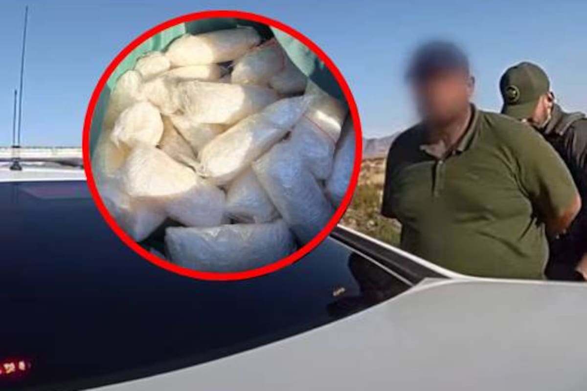 Aseguran 68 kilos de metanfetamina tras detener un vehículo en la Interestatal 8, en Yuma