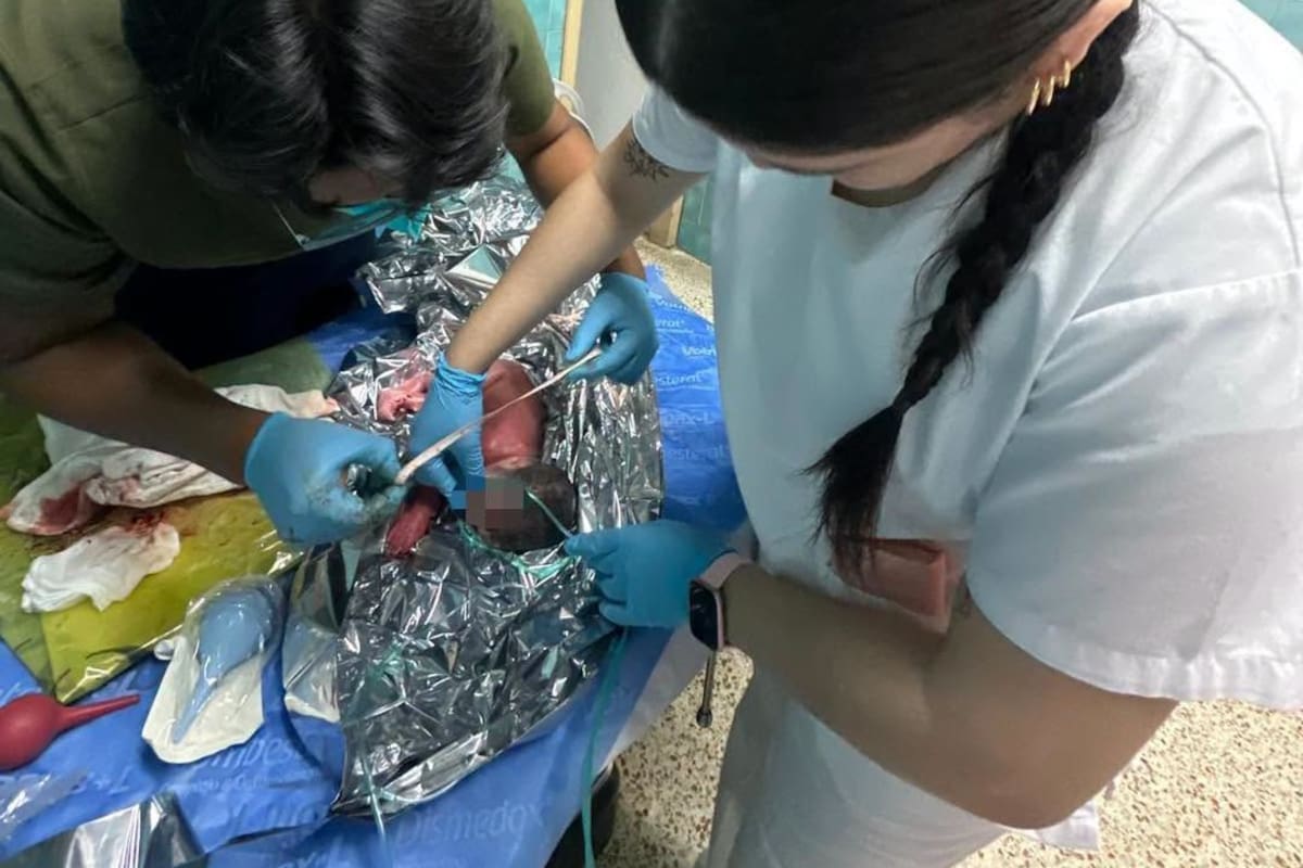 Mujer da a luz sin saber que estaba embarazada; es atendida por Cruz Roja