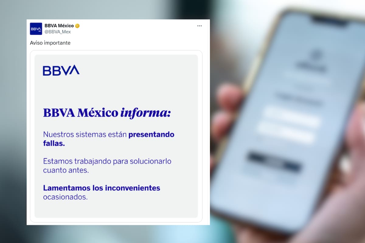 BBVA reporta fallas en su sistema este 17 de julio; clientes reportan dificultades para hacer transferencias y pagos