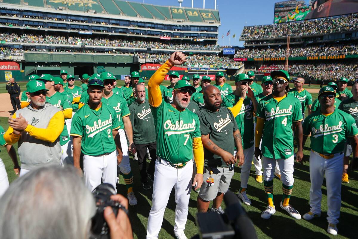 Tras 56 años, los Atléticos jugaron por última vez en Oakland: así fue la emotiva despedida