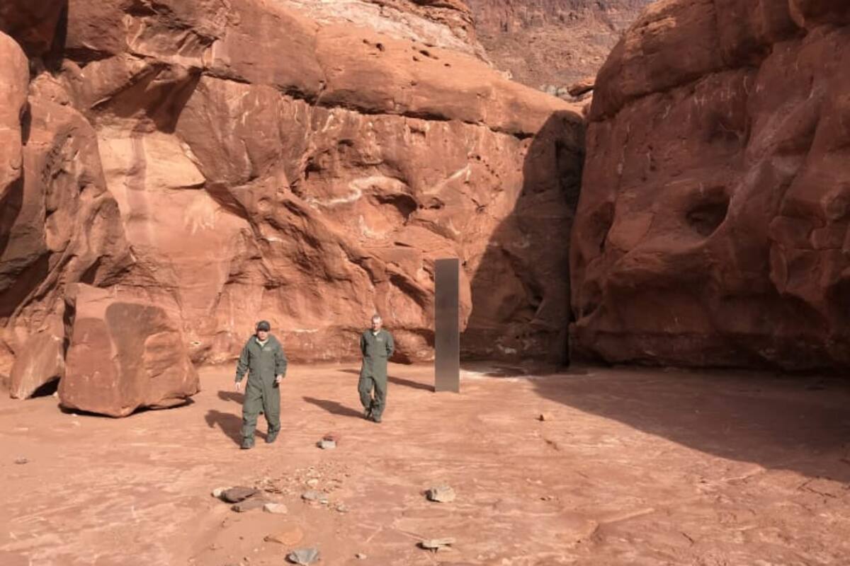 Misterioso monolito hallado en Utah recuerda a 2001: Odisea del Espacio