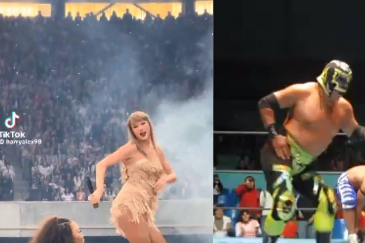 Comparan a Taylor Swift con el luchador Mr. Niebla por su forma de bailar