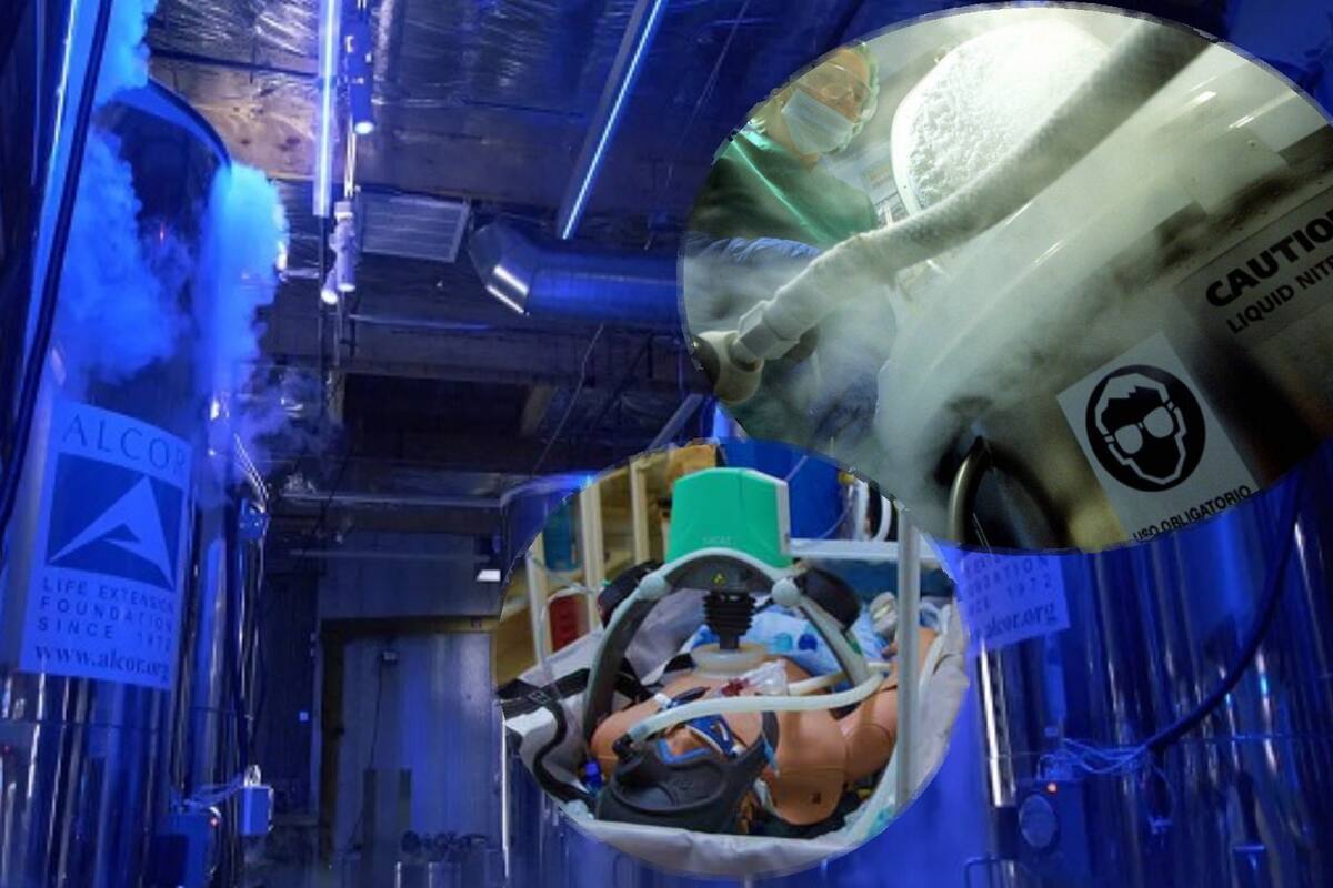 Conservan cuerpos y cabezas en tanques con nitrógeno en Arizona para revivirlos en el futuro