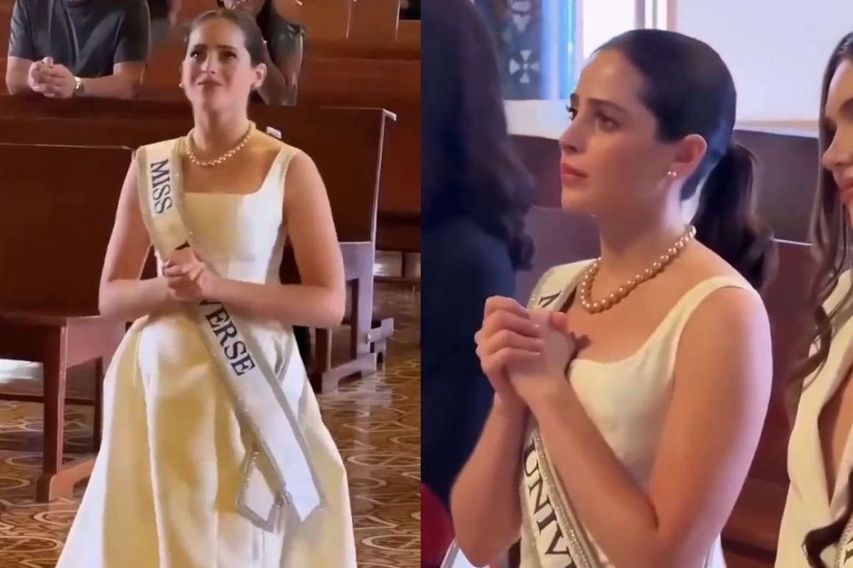 Fátima Bosch protagoniza acto de fe en Costa Rica al llegar de rodillas a un altar religioso