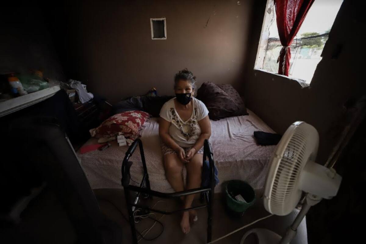 “Enferma y con este calorón, es imposible vivir”