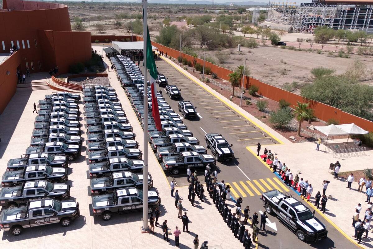 Fortalece gobernador Durazo seguridad en Sonora con equipamiento, capacitaciones y contratación de agentes