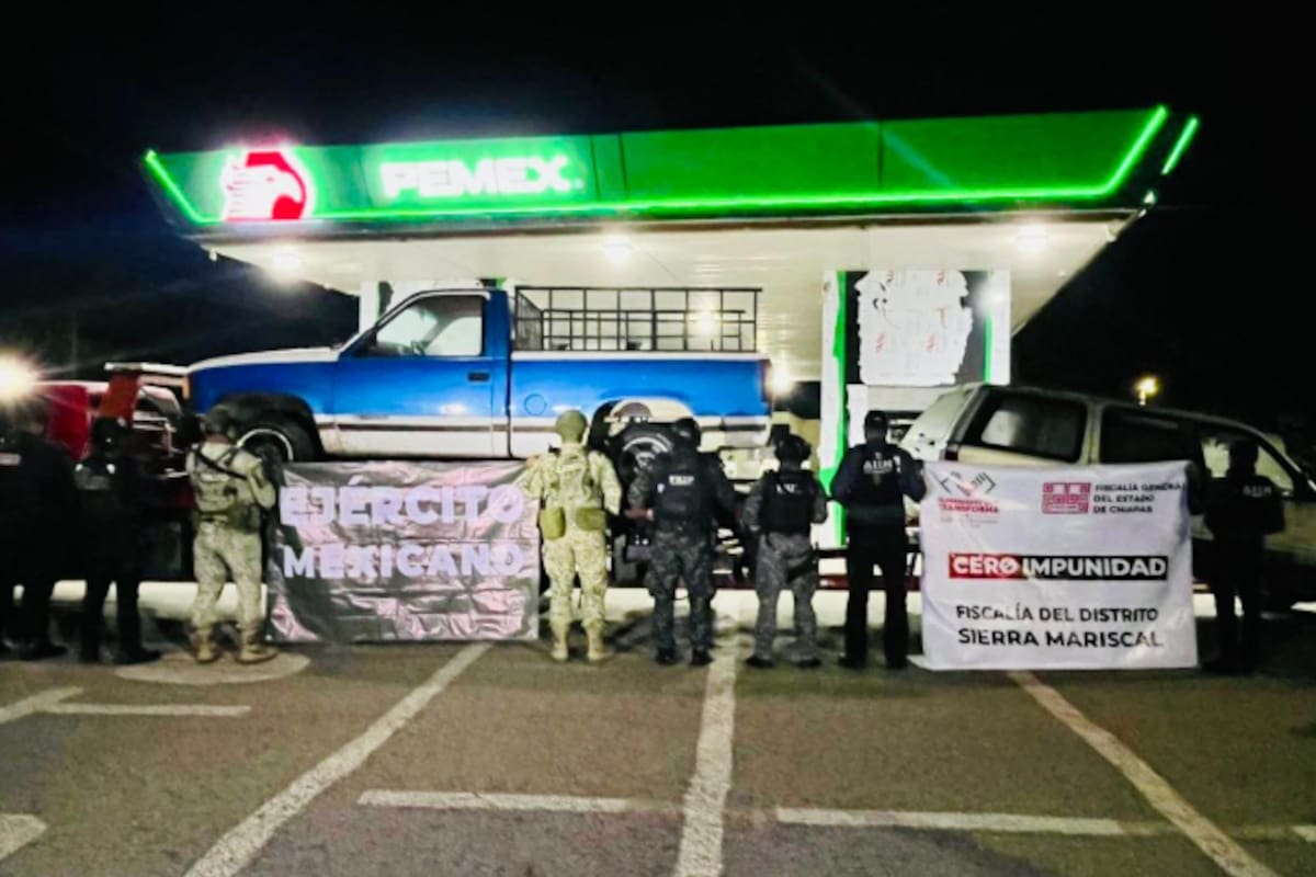 Aseguran 9 vehículos abandonados en Frontera Comalapa durante operativo interinstitucional