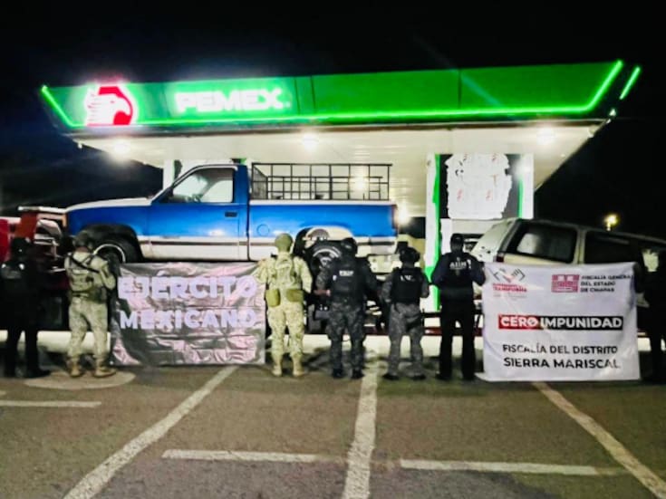 Aseguran 9 vehículos abandonados en Frontera Comalapa durante operativo interinstitucional