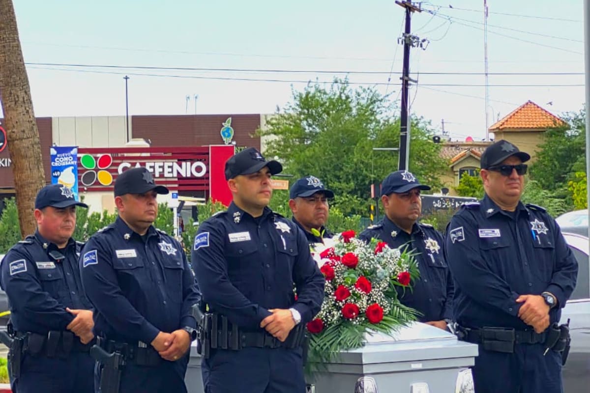 Despiden con honores al policía municipal Daniel Torres tras fallecer por enfermedad