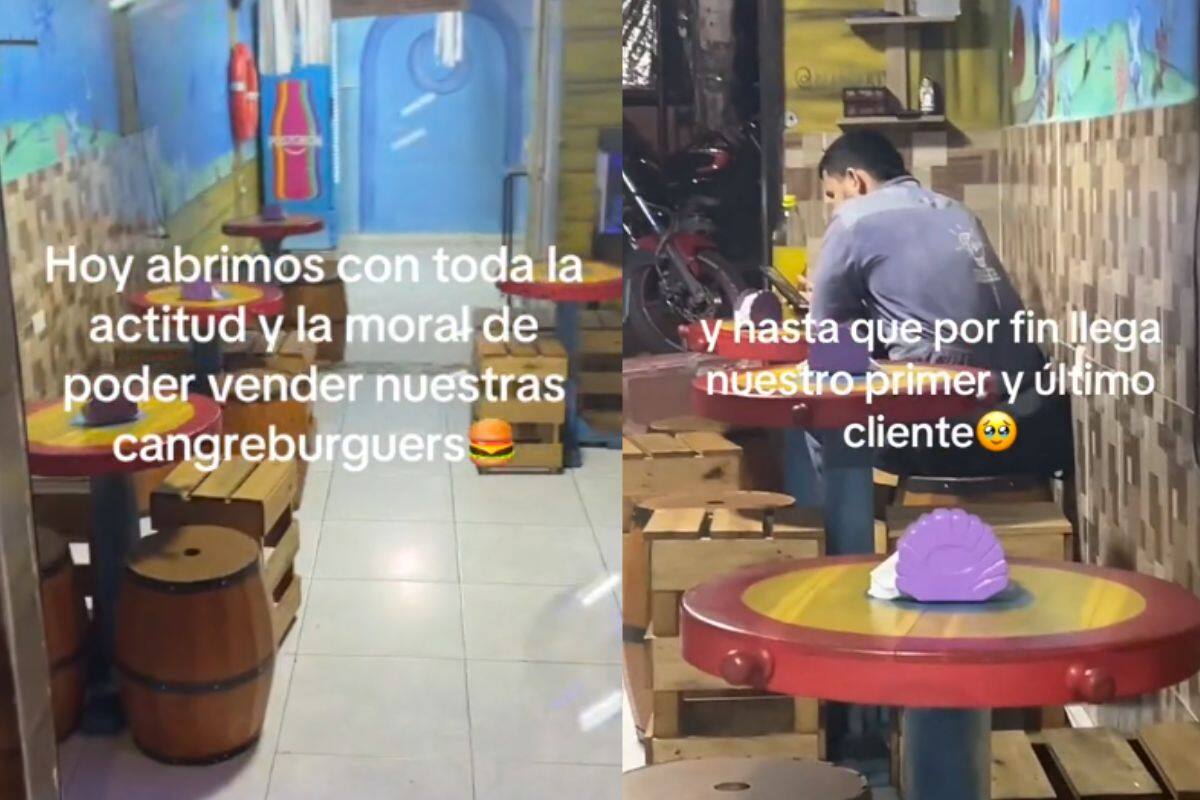 Abren restaurante inspirado en el crustáceo cascarudo de Bob Esponja; sólo consiguió un cliente