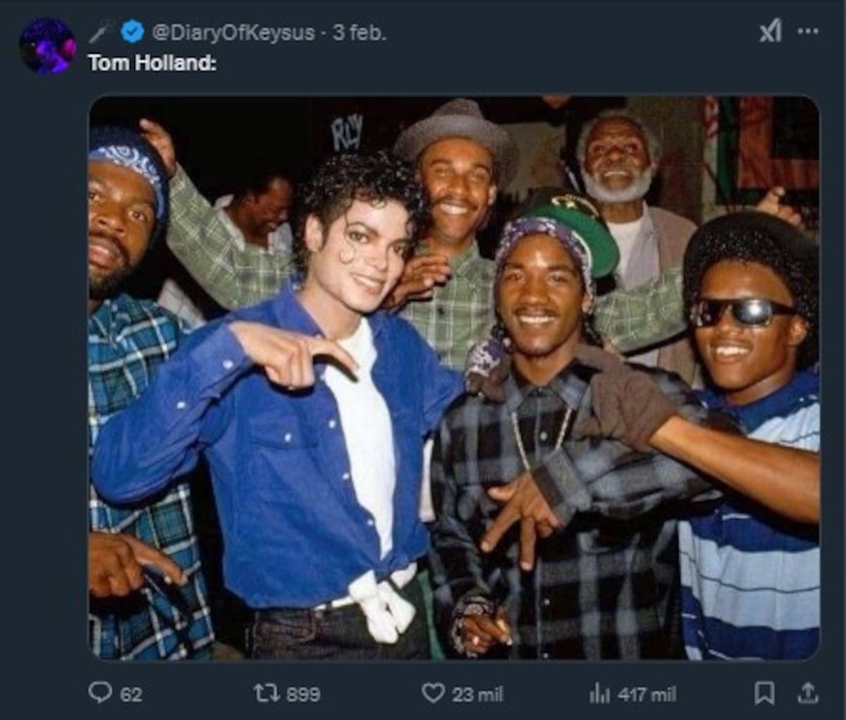 Memes de Tom Holland con la familia de Zendaya / Cuenta de X: @DiaryOffKeysus