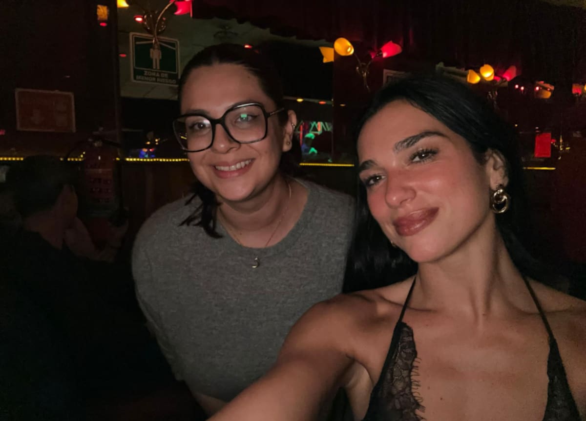 Dua Lipa y fan | Captura TikTok: @mariana._gallegos