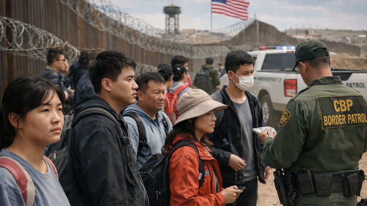 Mientras disminuyen los intentos de ingreso a Estados Unidos, migrantes asiáticos irrumpen entre los grupos con más encuentros detectados por autoridades migratorias