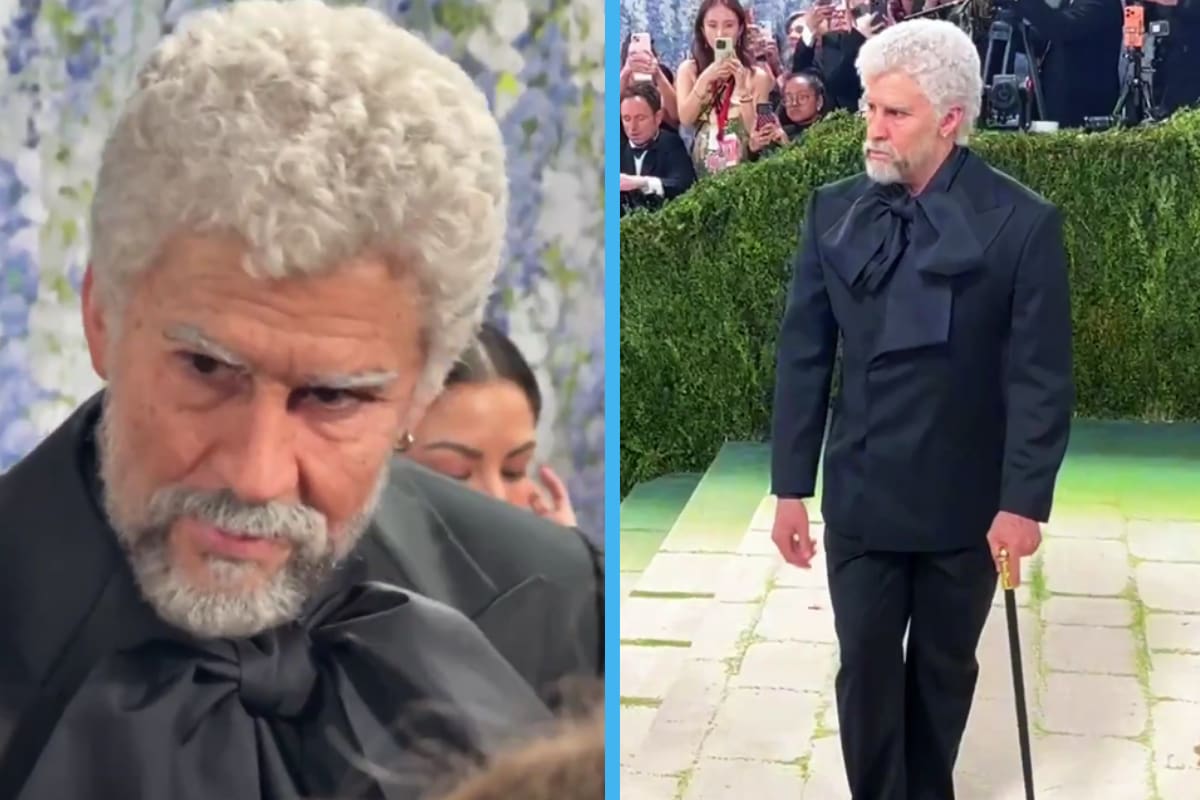 Bad Bunny sorprende en la Met Gala 2026 con impactante transformación en anciano