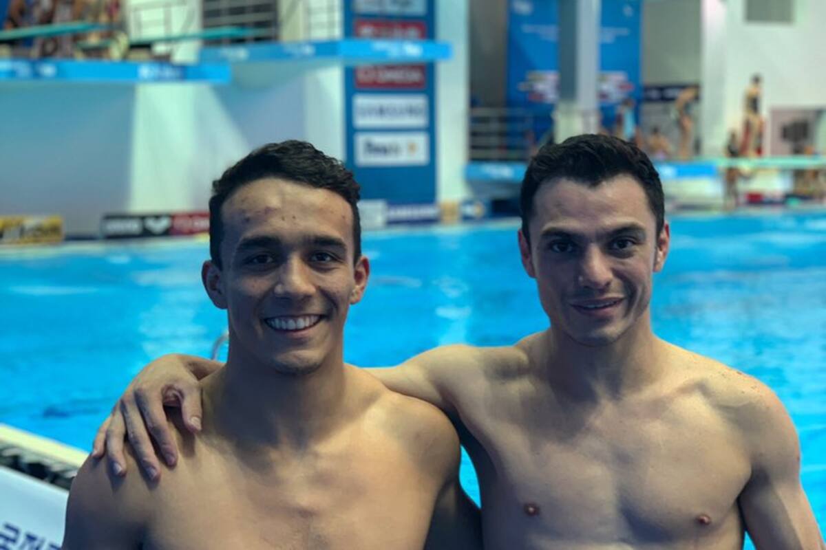 Castillo y Celaya se llevan el bronce en trampolín tres metros sincronizado