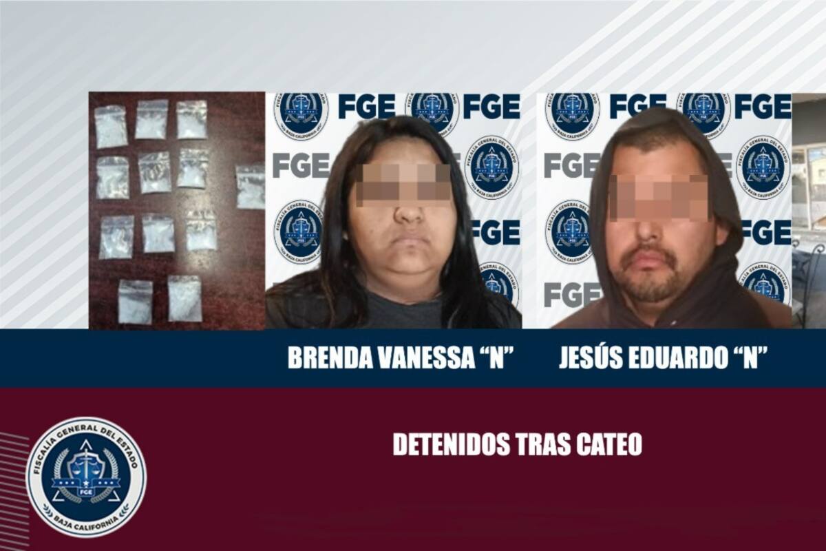 Aseguran droga y detienen a pareja en cateo en Vistas del Valle