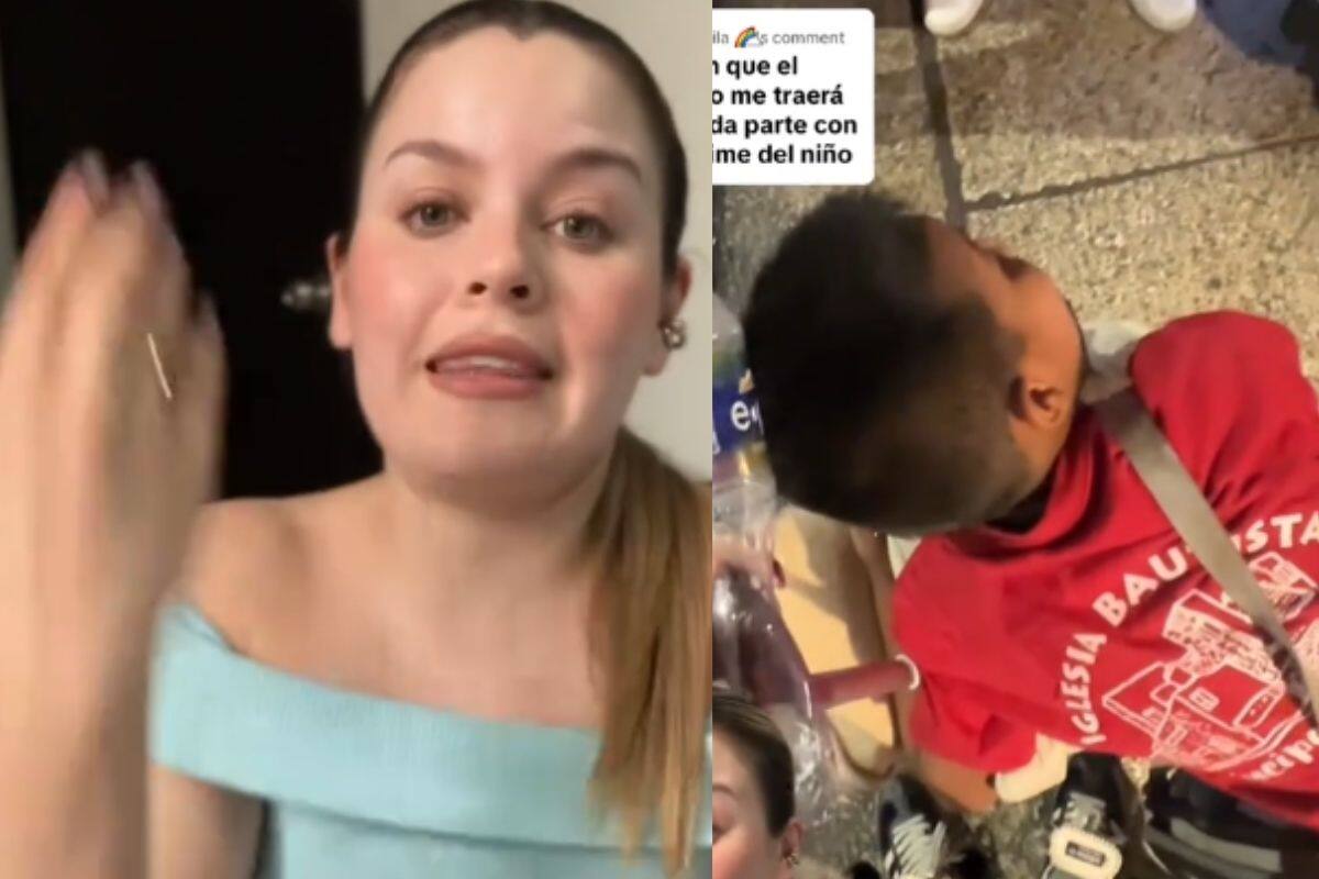 “Me atropellaste”: Niño se ‘trepa’ en la maleta de una mujer y le pide dinero