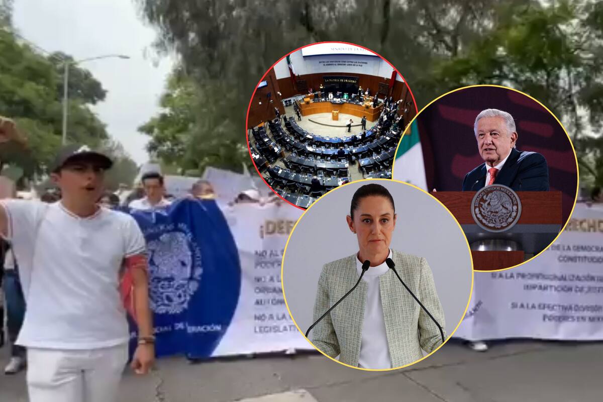 AMLO y Sheinbaum piden a estudiantes “leer bien” la Reforma al Poder Judicial y “no dejarse engañar”