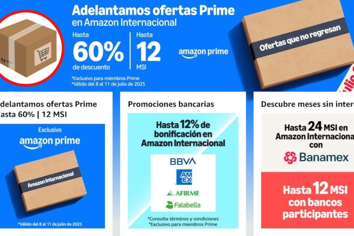 Amazon lanza descuentos anticipados para el Prime Day 2025