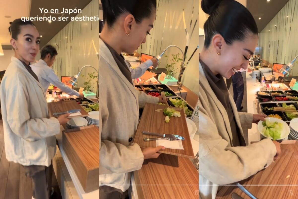 Ella sólo quería verse “aesthetic”, pero cometió un cómico error en un elegante restaurante japonés
