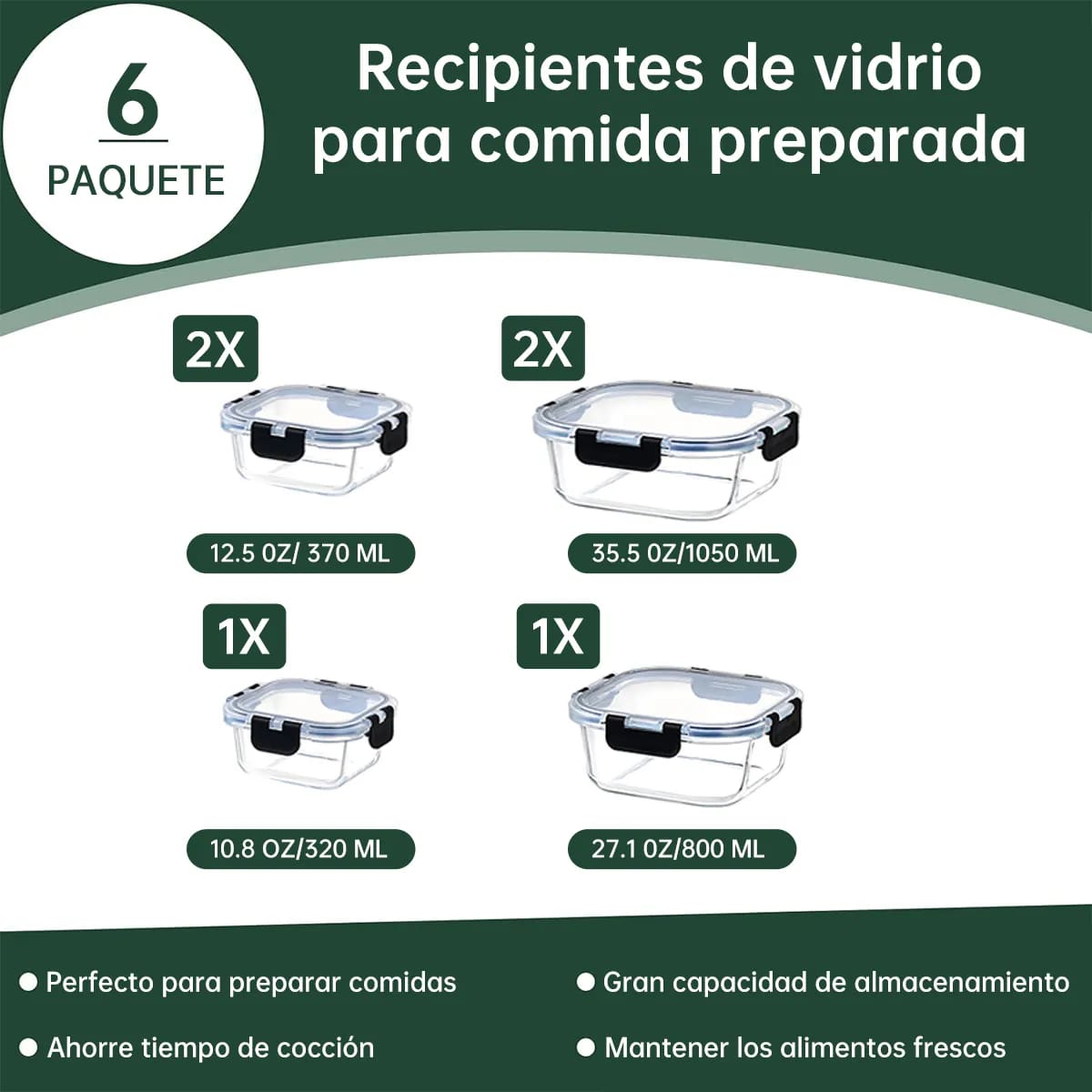 el modelo MCX está fabricado con vidrio de borosilicato de grado alimenticio. | Captura Mercado Libre | Captura Mercado Libre