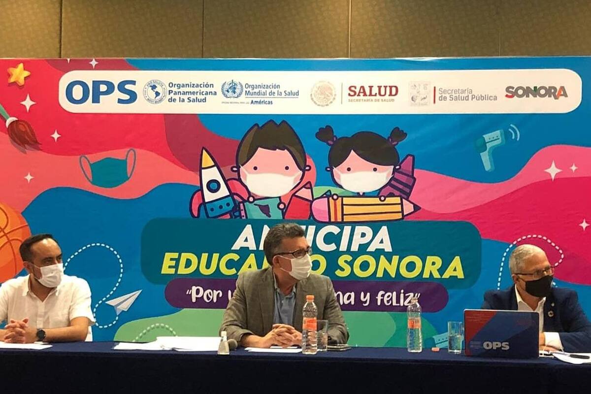 Salud y representantes de la OMS realizan recorridos por escuelas en Anticipa Educando Sonora