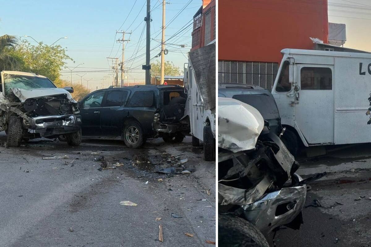 Choque deja daños en 5 vehículos; presuntos responsables amenazaron a testigos