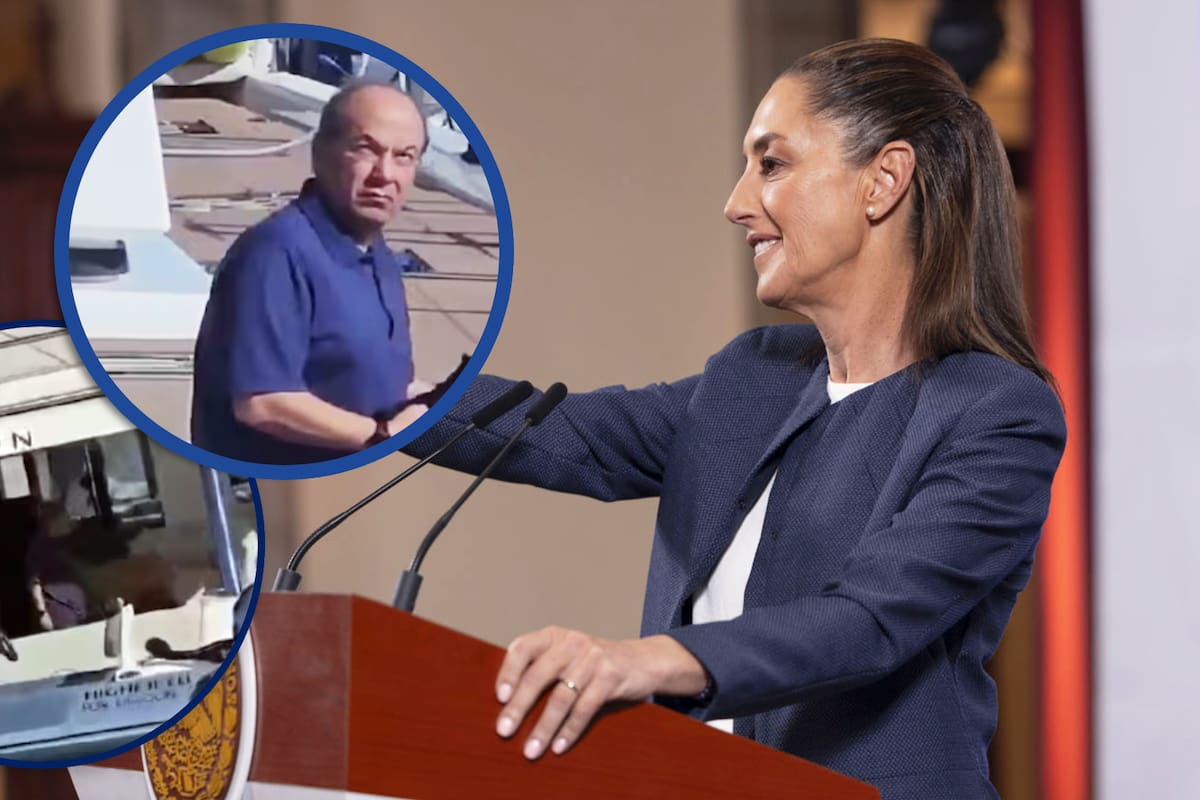 Felipe Calderón es captado a bordo de yate de lujo y recibe críticas por falta de austeridad: “Decía que vivía en la pobreza”, reaccionó Sheinbaum