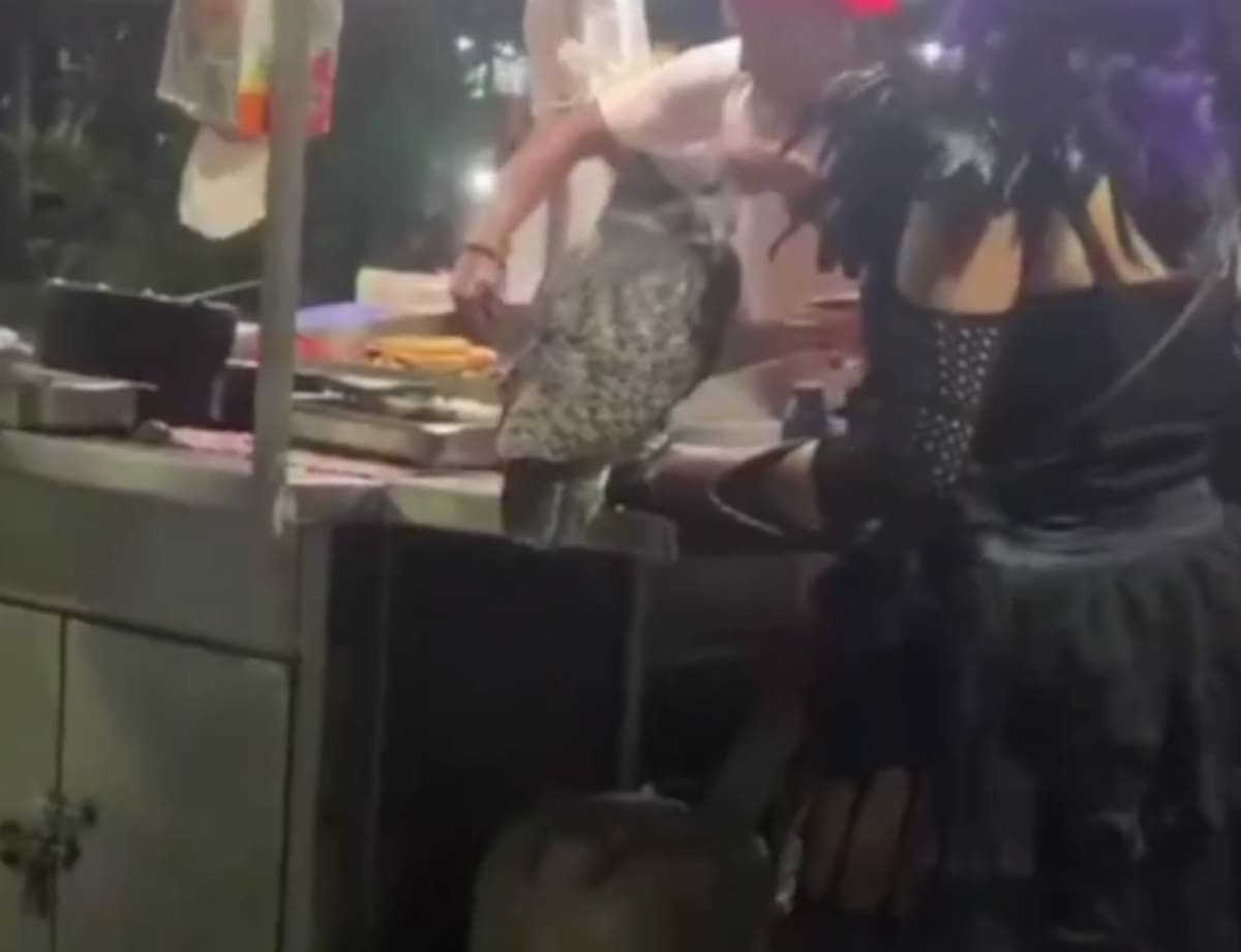 Un búho cornudo en un puesto de tacos: el video que volvió a sorprender a las redes|Foto: X