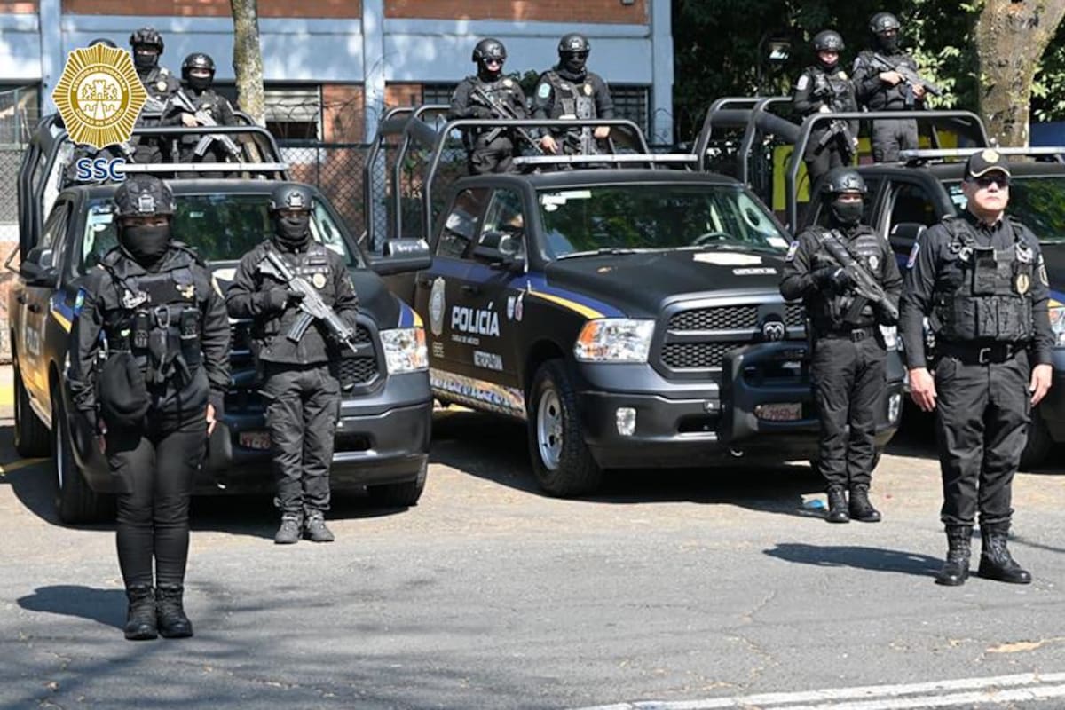 Ocho personas, entre ellas una mujer y un menor de edad, fueron detenidas por la SSC durante un operativo en la CDMX