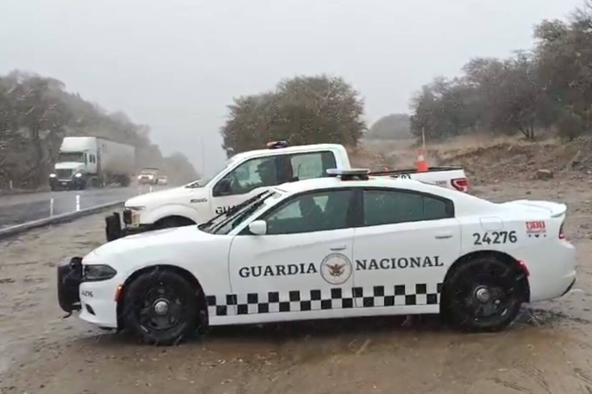 Cae aguanieve en el Norte de Sonora por efectos de quinta tormenta Invernal